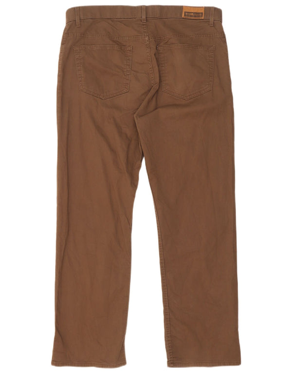 Marks & Spencer Straight Casual bukser til mænd W36 L29 brun bomuld