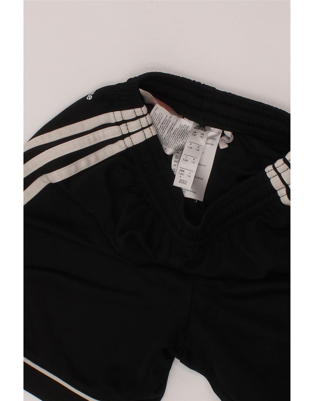 ADIDAS Boys Climalite Sport Shorts 7-8 Years  Black Polyester