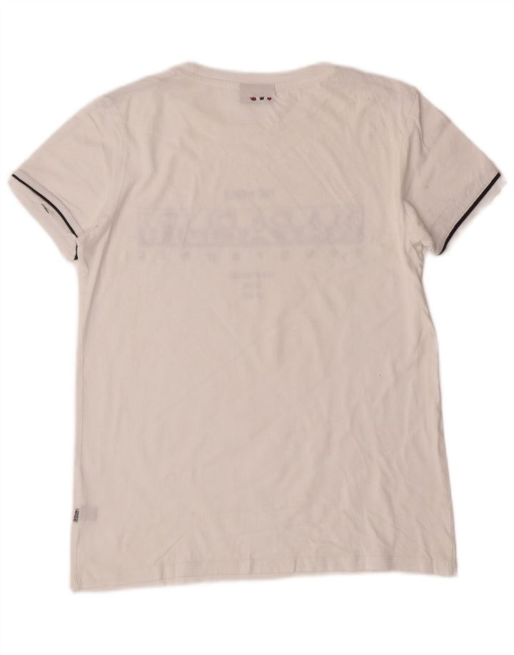 NAPAPIJRI Boys Graphic T-Shirt Top 11-12 Years White