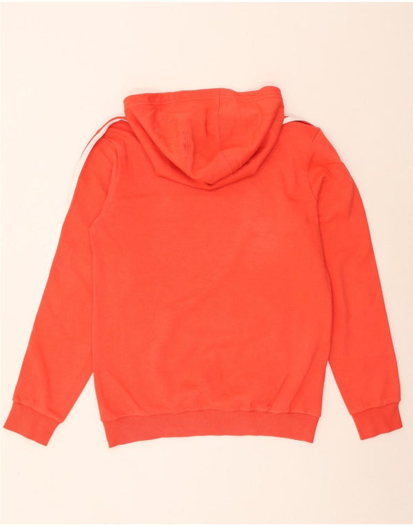 Adidas hættetrøje til drenge 15-16 år Orange Colourblock Bomuld