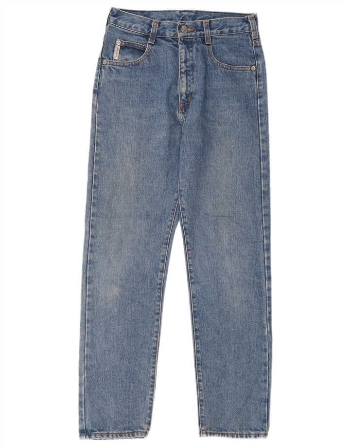 Armani Dame Crop Straight Jeans W28 L26 Blå Bomuld