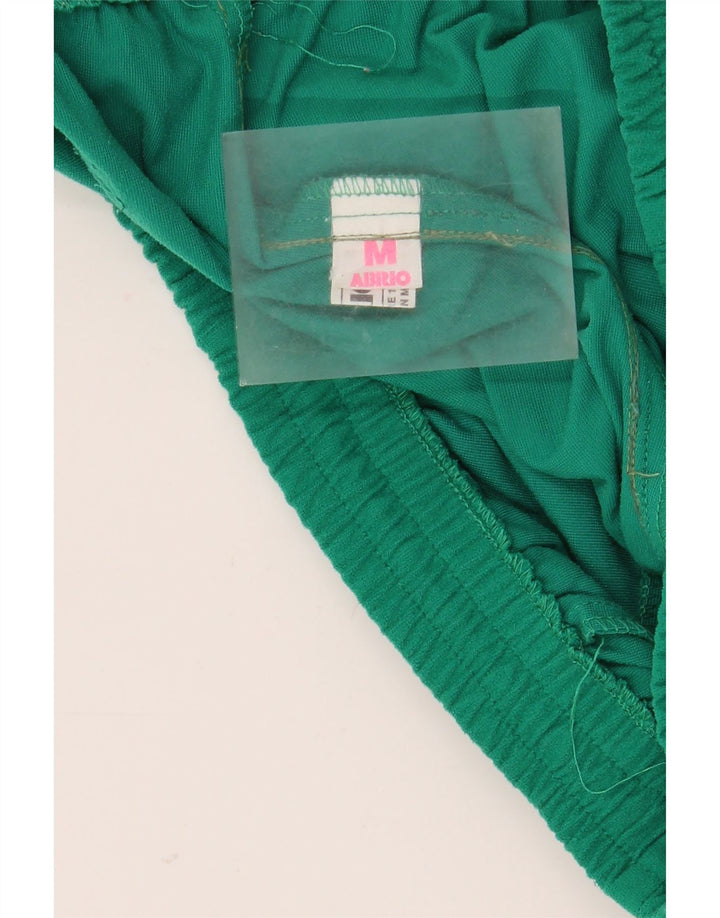 Vintage fuld træningsdragt til kvinder UK 14 Medium Green Colourblock Polyester