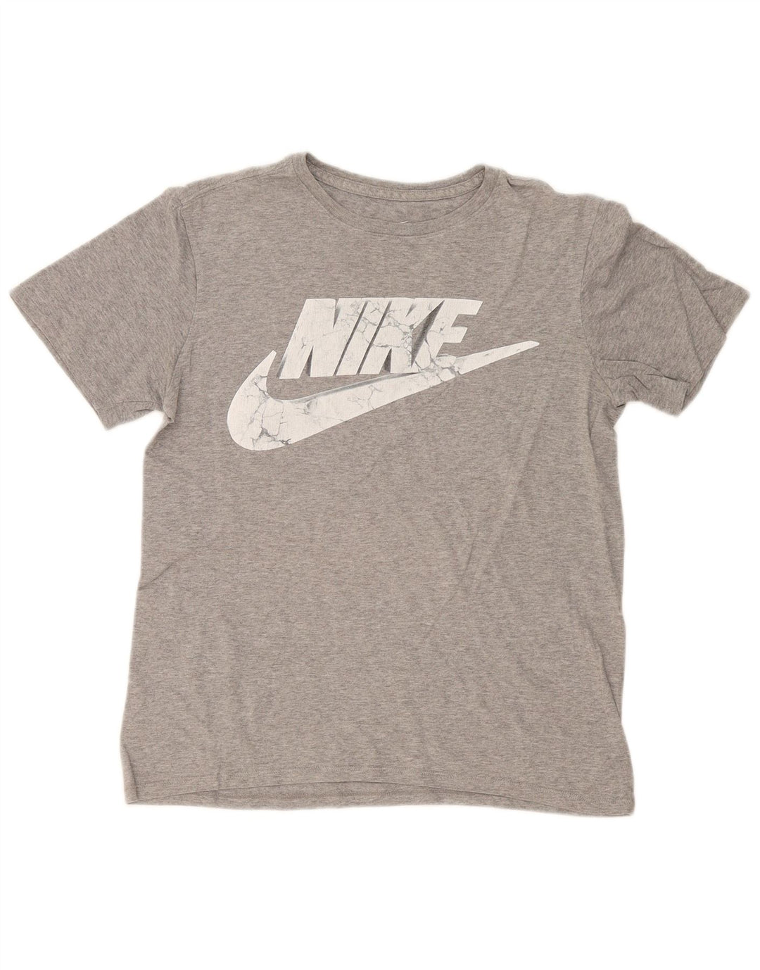Nike Herre Athletic Cut Grafisk T-Shirt Top Lille Grå Flecked