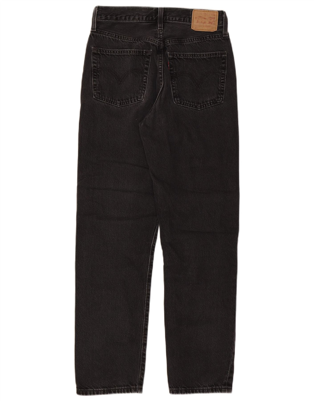 Levi's Dame 501 Straight Jeans W26 L28 Sort Bomuld