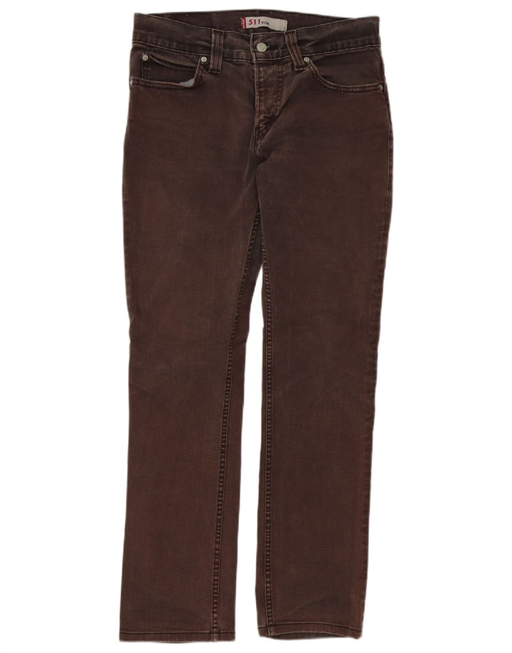 Levi's Herre 511 Slim Jeans W32 L30 Brun