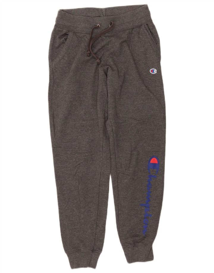 CHAMPION Grafisk træningsdragtbukser til kvinder Joggers UK 10 Small Grey