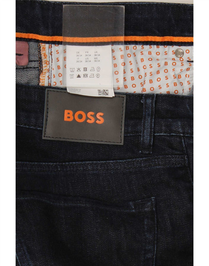 Hugo Boss Dame Slim Jeans W36 L34 Marineblå Bomuld