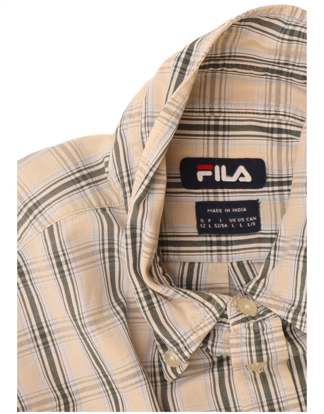 Fila Herreskjorte Stor Beige Bomuld