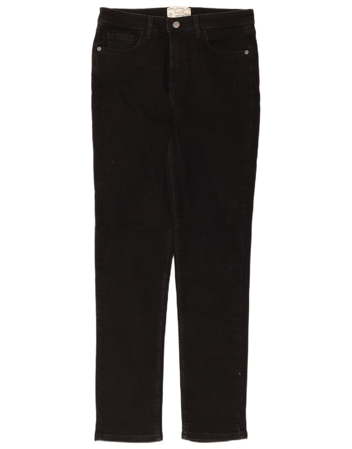 Fat Face Dame Sway Slim Jeans UK 12 Medium W30 L30 Sort Bomuld