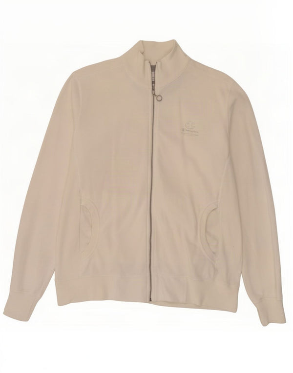 Champion Womens Easy Fit træningsdragt Topjakke UK 16 Stor hvid bomuld