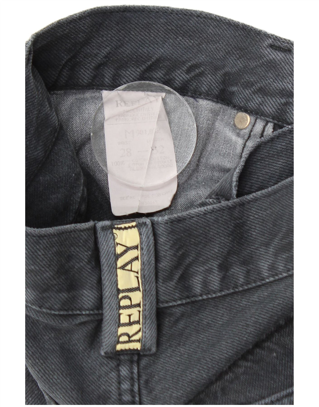 Replay Herre Straight Jeans W28 L32 Grå Bomuld