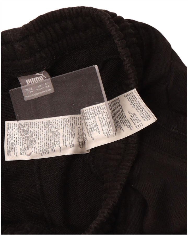 PUMA drenge grafisk træningsdragt bukser jogger 13-14 år brun polyester