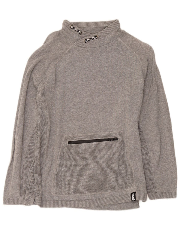 Zara Girls Turtle Neck Jumper Sweater 13-14 År Grå Bomuld