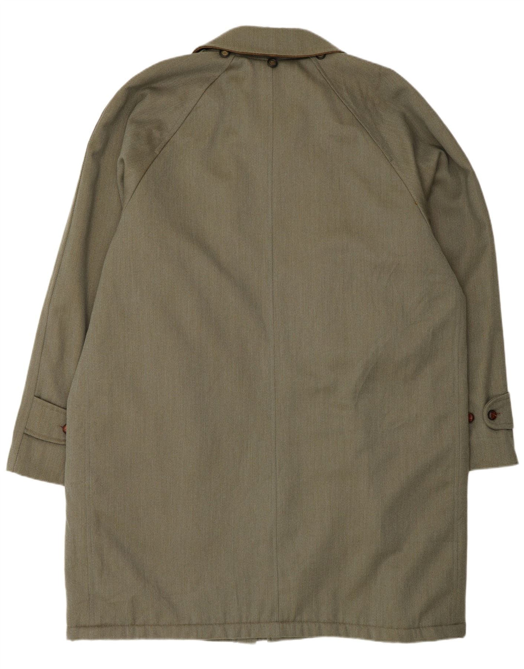 Vintage Herre Overfrakke EU 58 4XL Grøn Uld