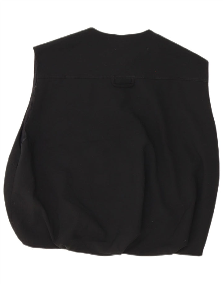 Zara Womens Oversized Gilet UK 14 Medium Black