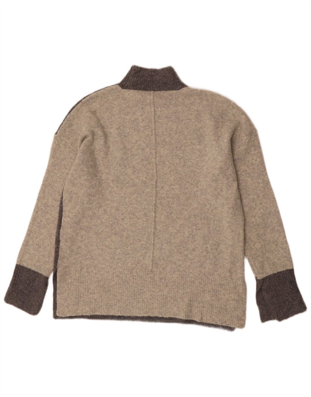 Marks & Spencer Dame Turtle Neck Jumper Sweater UK 14 Medium Grey