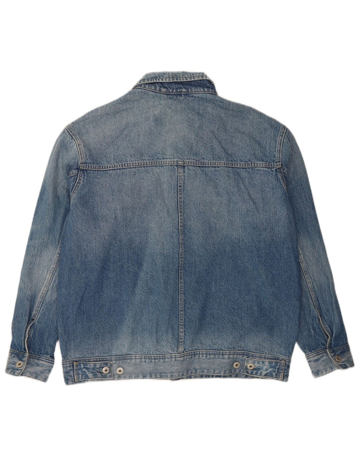 Superdry Denimjakke til mænd UK 40 Large Blue Cotton