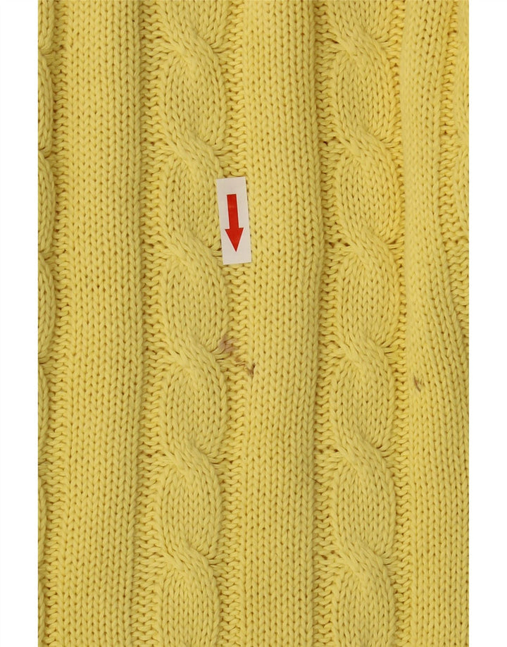 MARRONETTO Herre V-hals sweater Medium Gul Bomuld