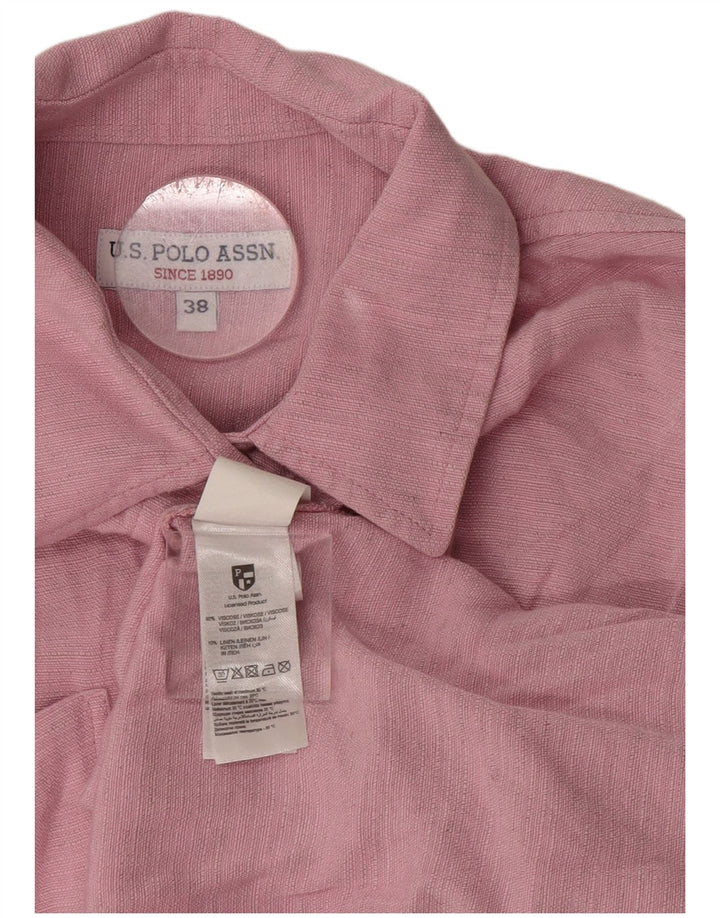 U.S. Polo Assn. Dame skjortekjole EU 38 Medium Pink Viscose