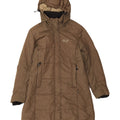 Jack Wolfskin Dame Hooded Polstret Frakke UK 16 Large Brown Polyester