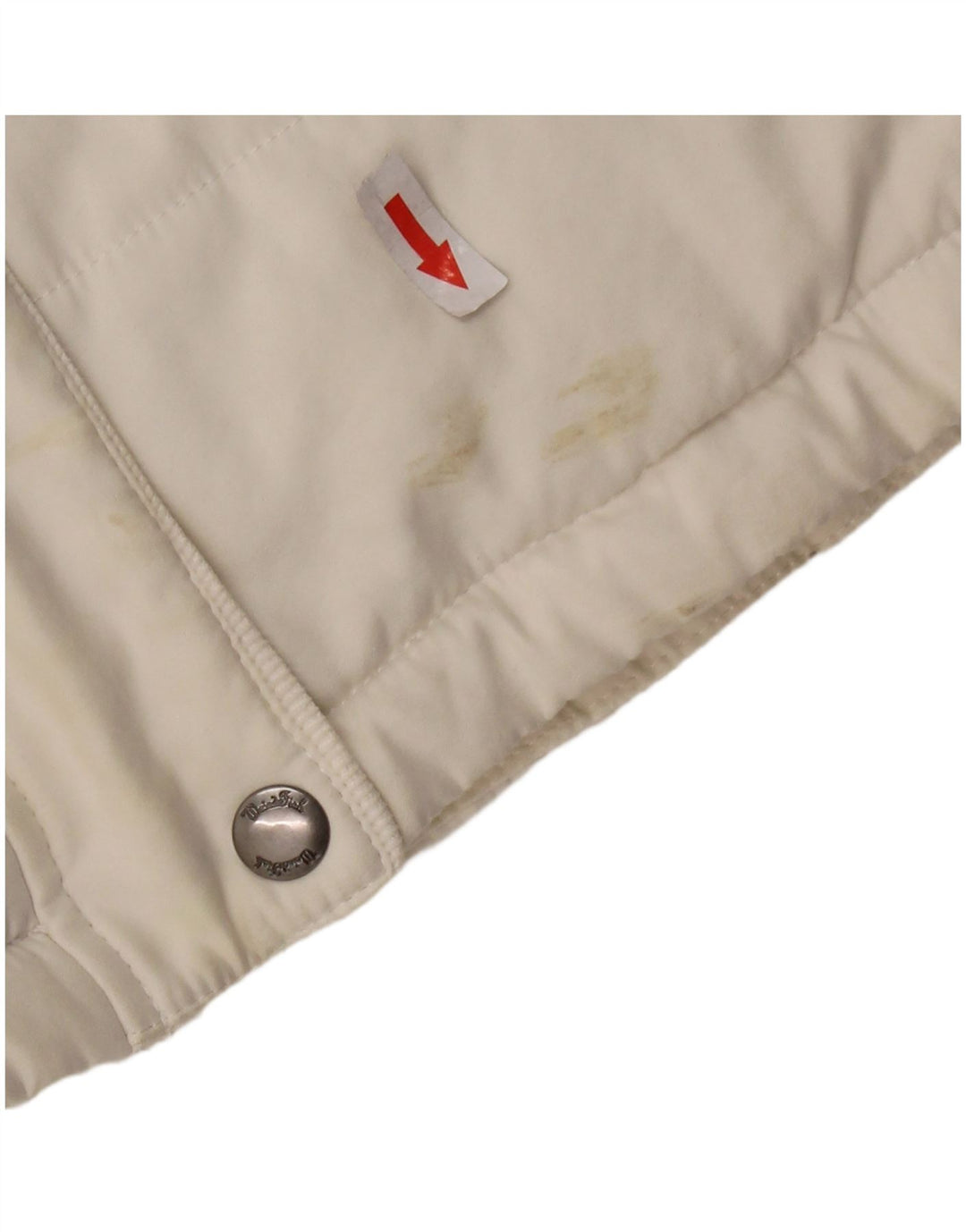 WEIRD FISH Womens Polstret Gilet UK 14 Large White Polyester