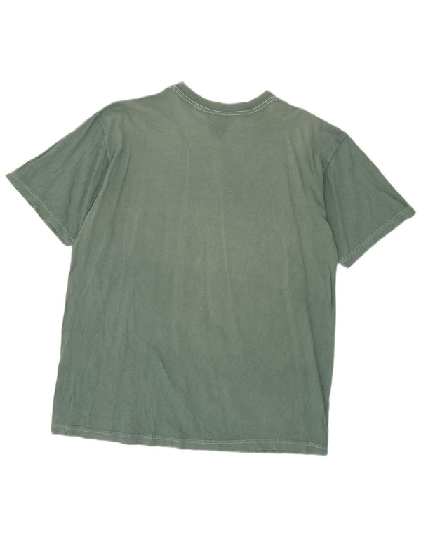 Timberland Mens Graphic T-Shirt Top XL Green Cotton