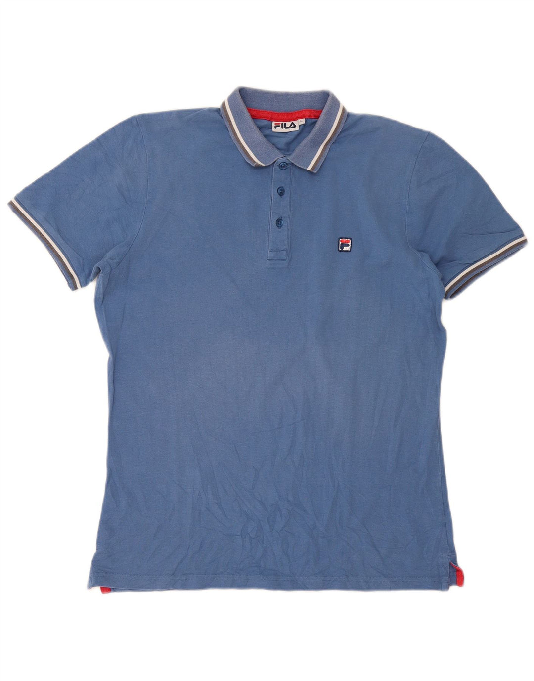 Fila Herre Polo Shirt Stor Blå Stribet