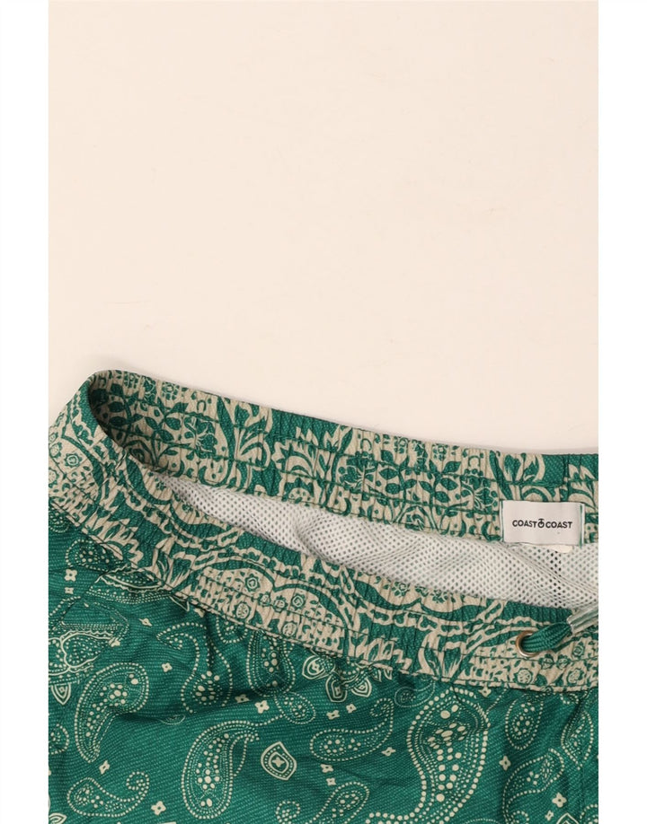 COAST Badeshorts til mænd Large Green Paisley