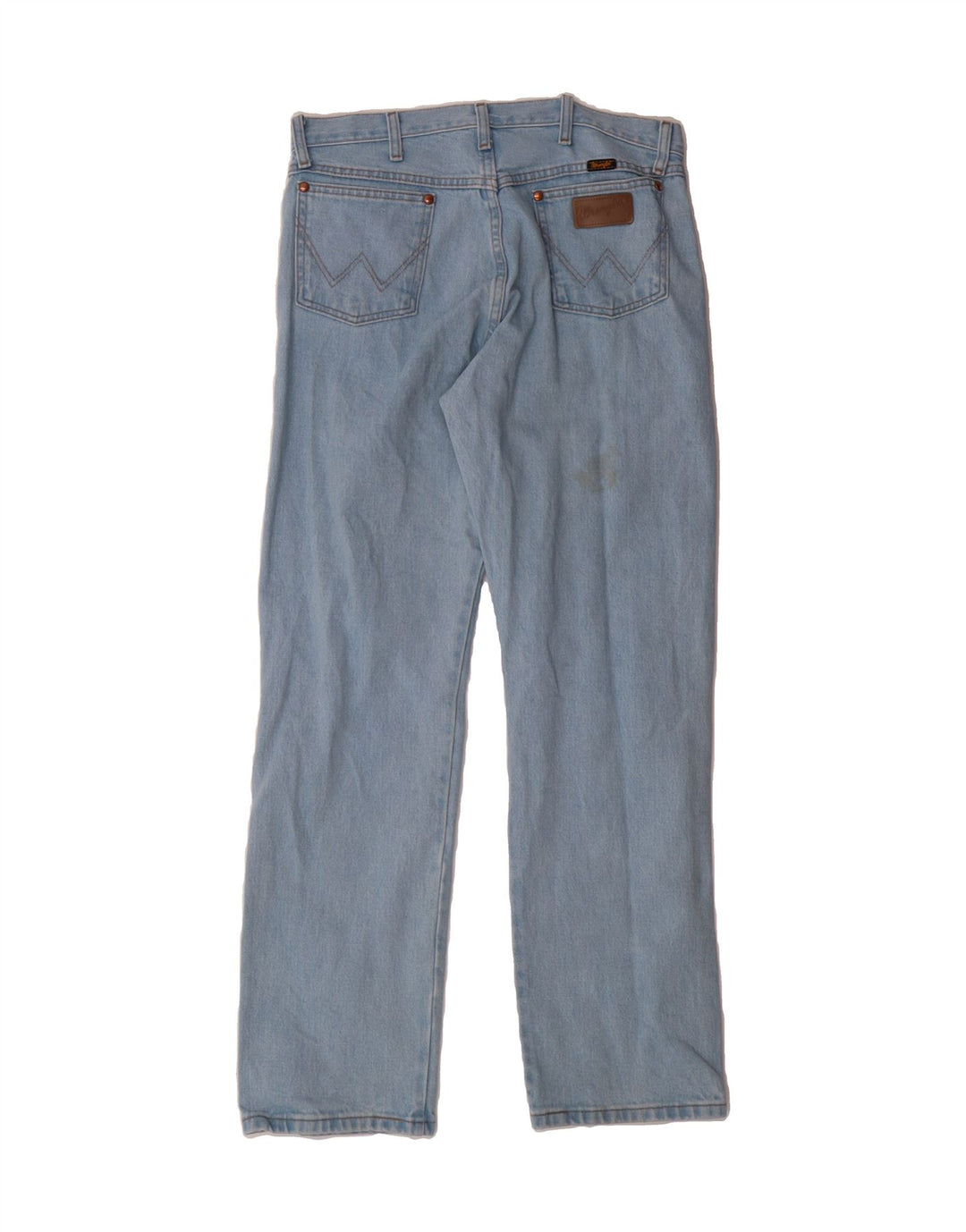WRANGLER Mens Straight Jeans W34 L32 Blue Cotton Vintage Wrangler and Second-Hand Wrangler from Messina Hembry 