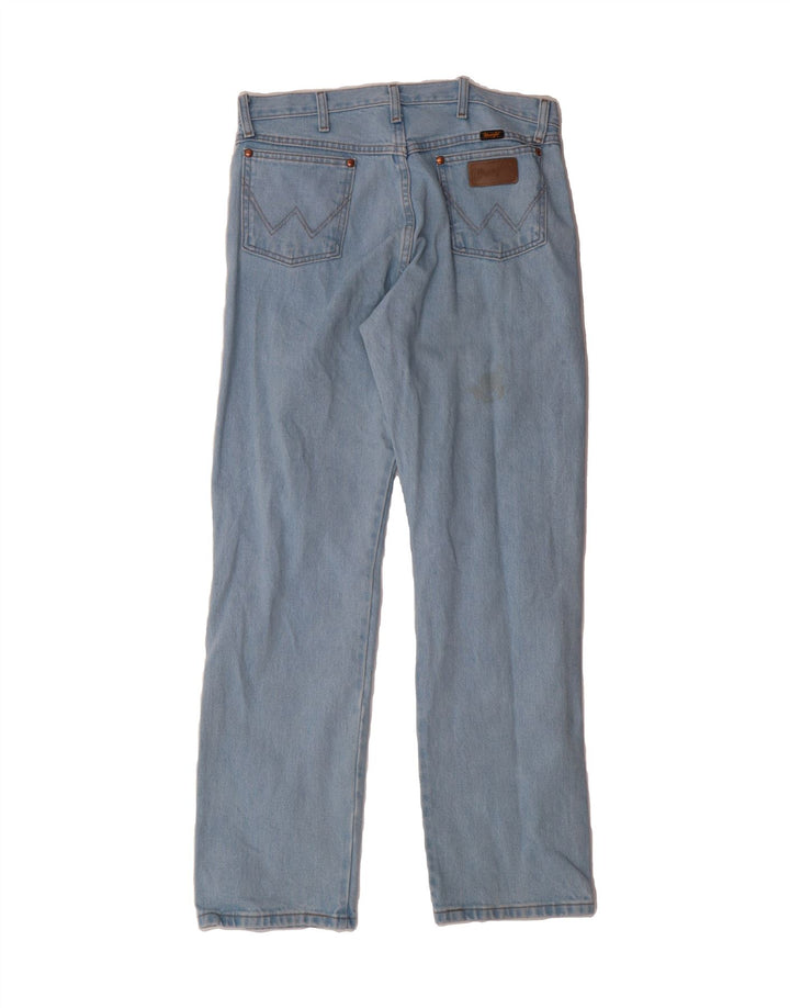 WRANGLER Mens Straight Jeans W34 L32 Blue Cotton Vintage Wrangler and Second-Hand Wrangler from Messina Hembry 