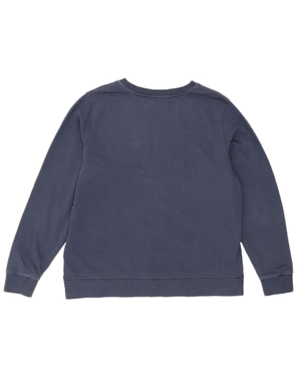 Marks & Spencer Dame Sweatshirt Jumper UK 18 XL Marineblå Bomuld