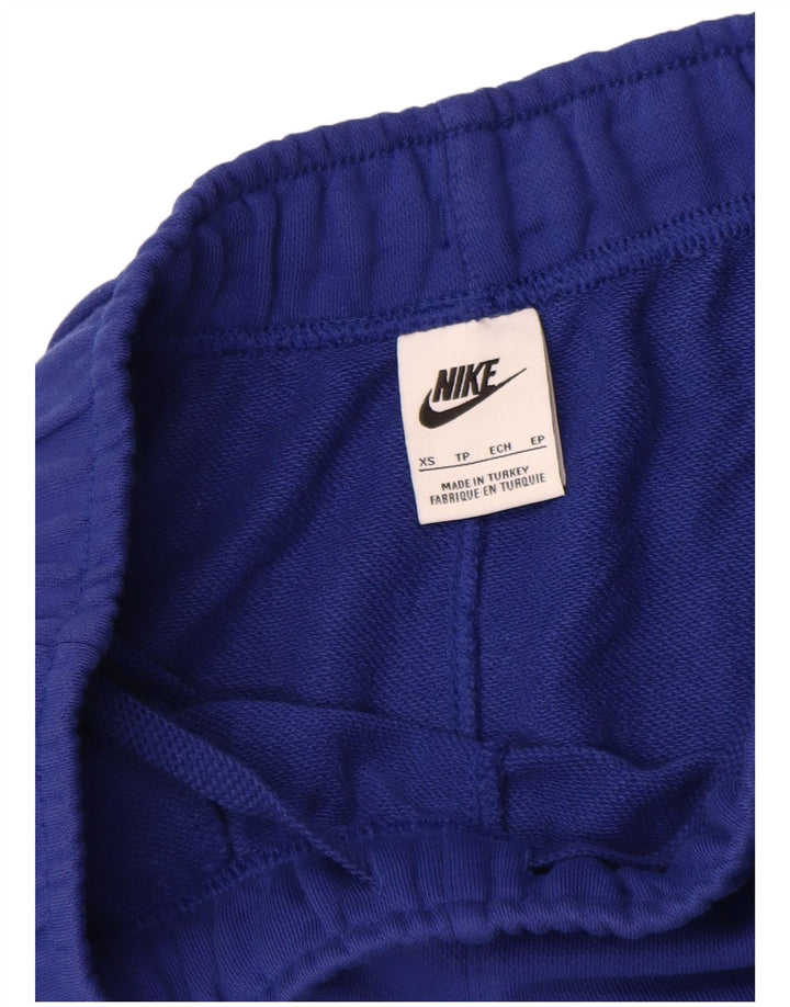 Nike grafiske sportsshorts til mænd XS blå bomuld
