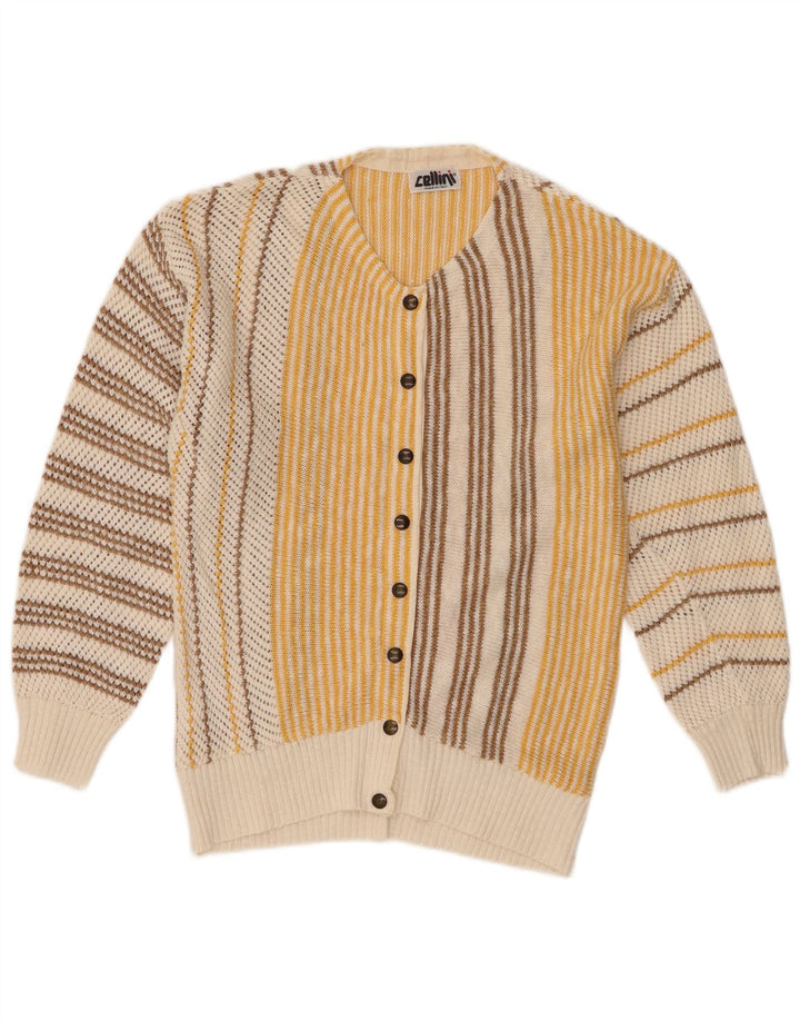 Cellini Dame Cardigan Sweater UK 12 Medium Off White Stribet