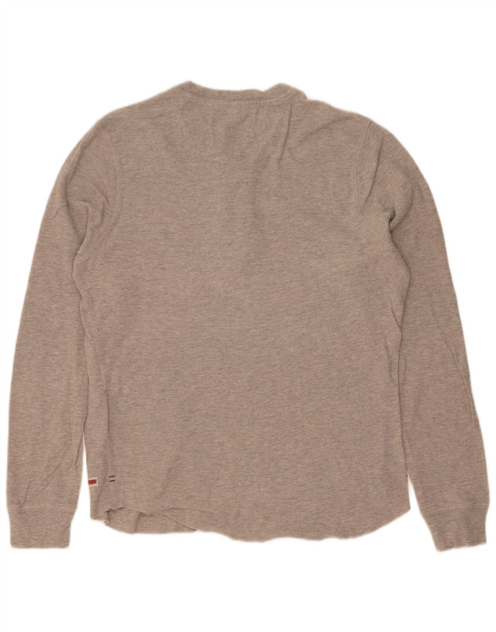 Levi's Herre Slim Fit Top Langærmet Lille Grå Bomuld