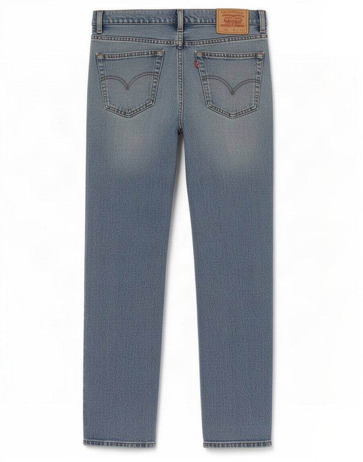 Levi's Herre 504 lige jeans W35 L32 blå bomuld