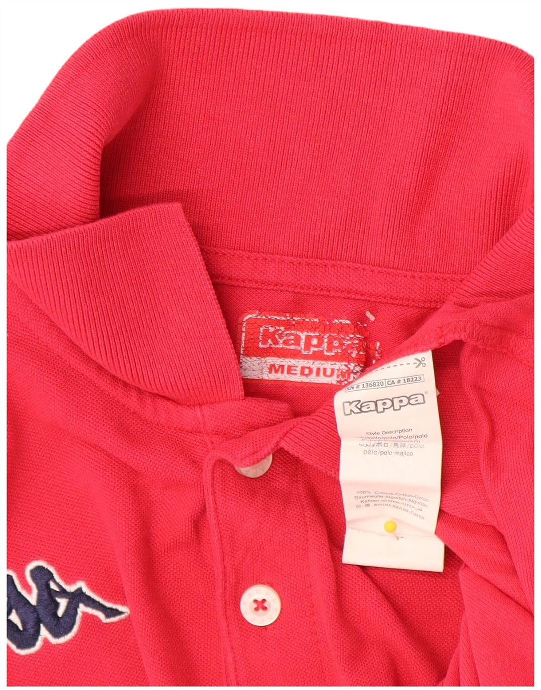 Kappa herre poloshirt Medium Pink Bomuld