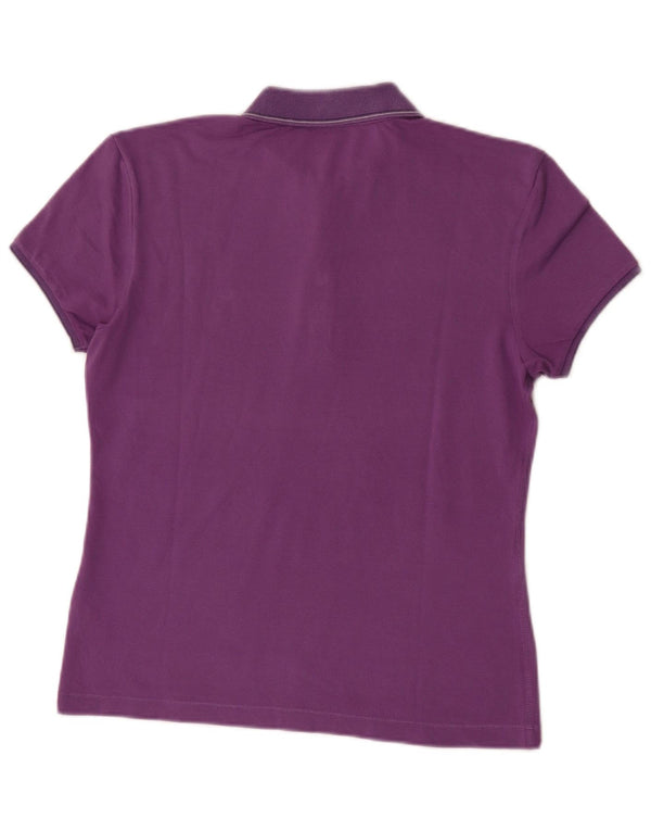 Champion Womens Heritage Fit Polo Shirt UK 18 XL Lilla Bomuld