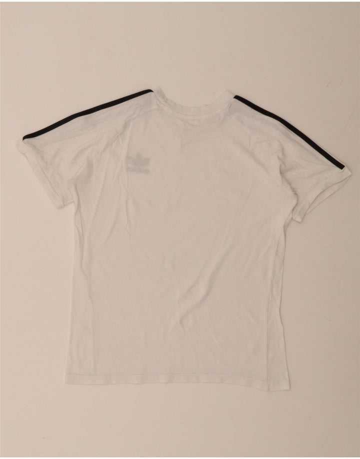 Adidas Dame T-Shirt Top UK 12/14 Medium White