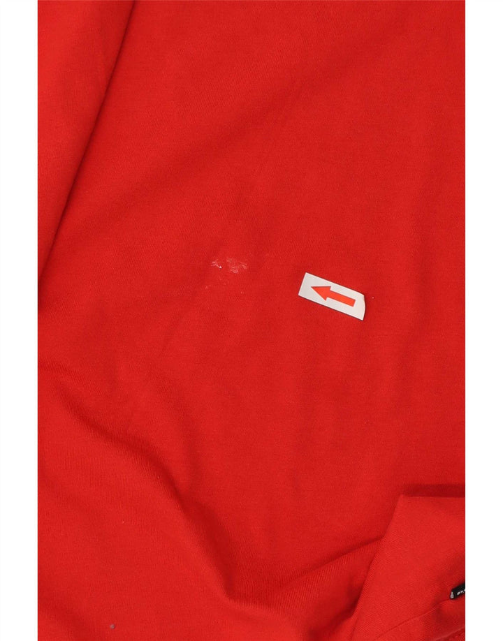 Puma Herre Grafisk T-Shirt Top Stor Rød Bomuld