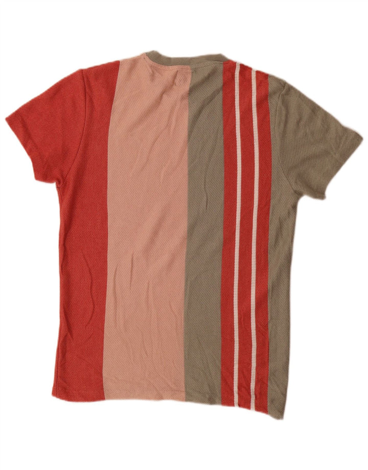 Zara Herre T-Shirt Top Medium Flerfarvet Stribet