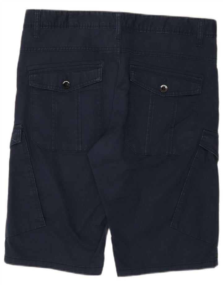Angelo Litrico Herre Cargo Shorts W34 store marineblå bomuld