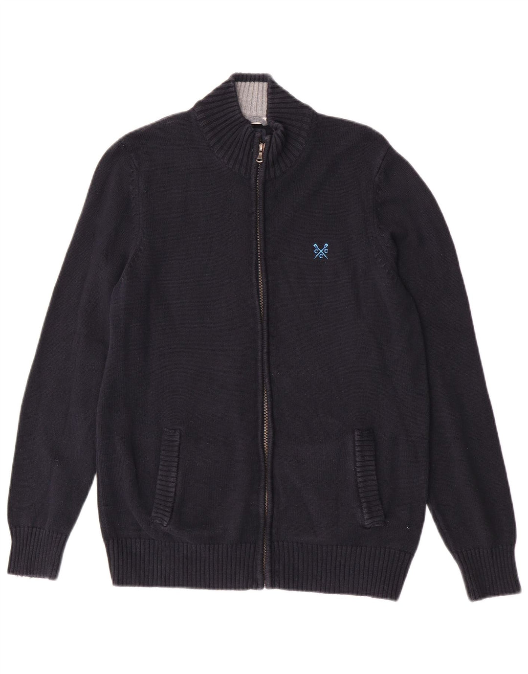 Besætningstøj Herre cardigan sweater Medium marineblå bomuld