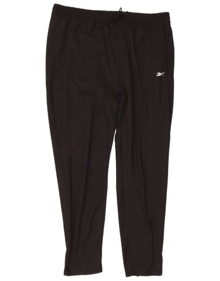 REEBOK Mens Tracksuit Trousers XL Black
