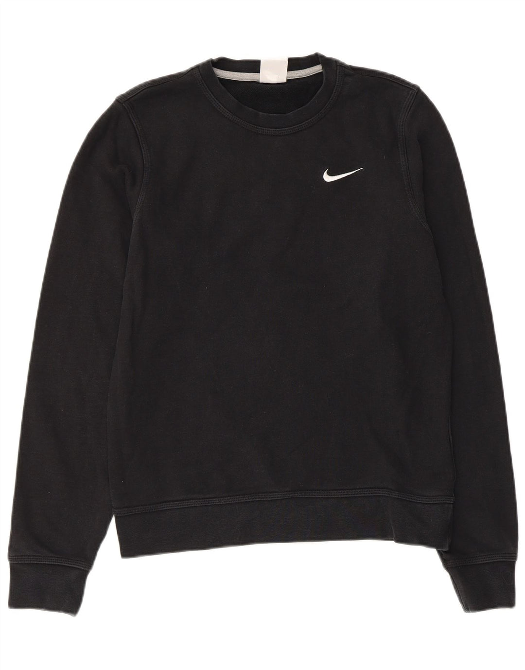 Nike Dame Sweatshirt Jumper UK 10 Small Black Bomuld