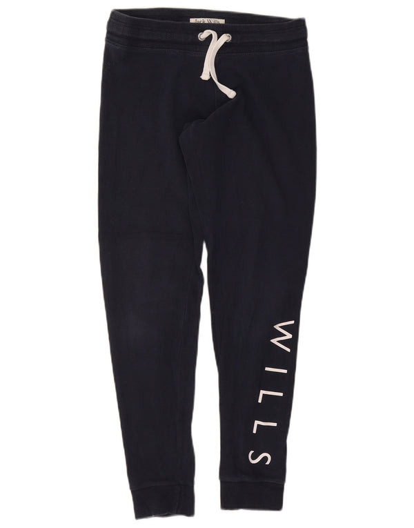 Jack Wills Grafisk træningsdragt til kvinder Joggers UK 10 Small Navy Blue