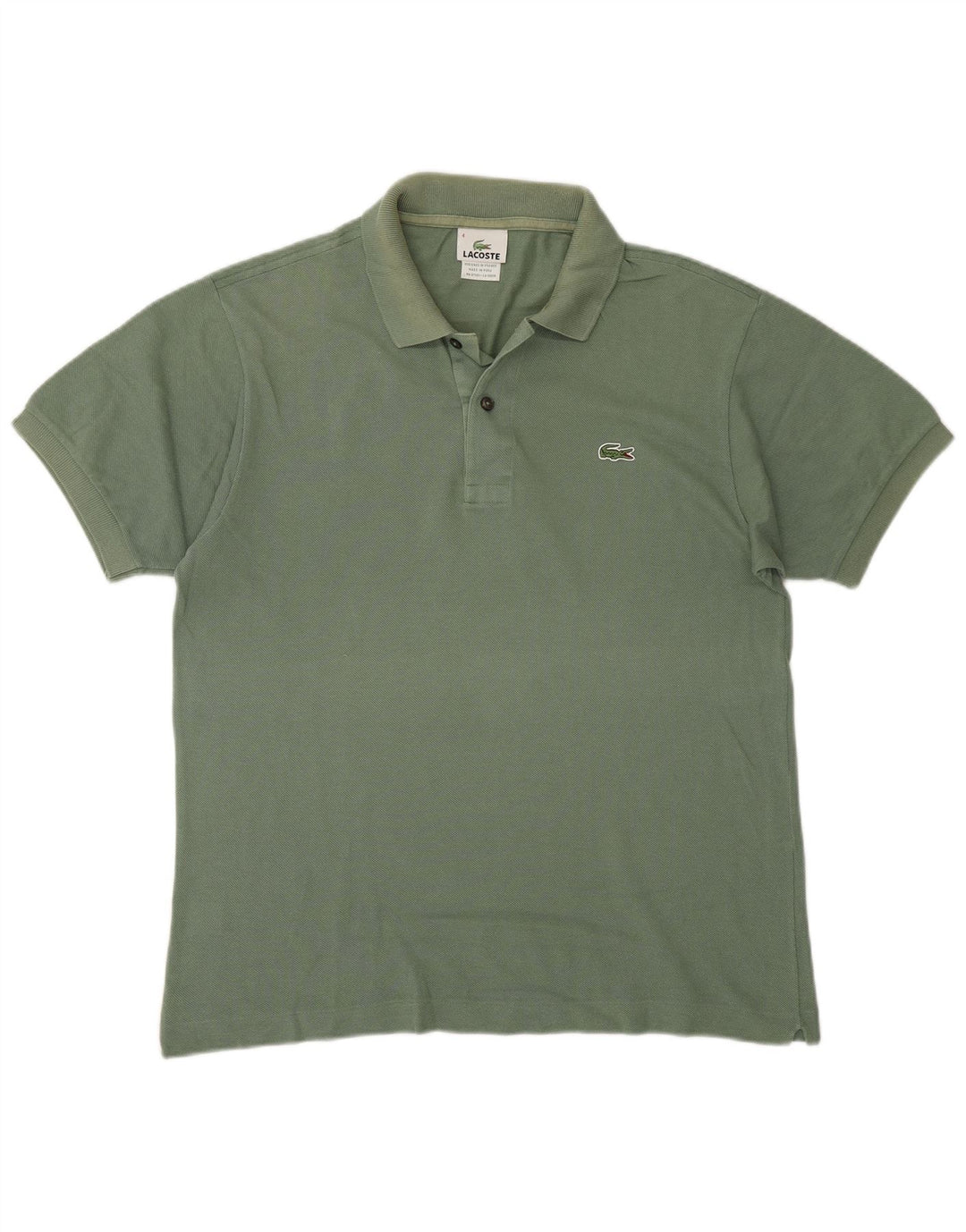 Lacoste herre poloshirt størrelse 4 Medium grøn bomuld