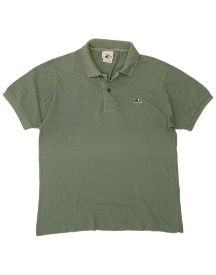 Lacoste herre poloshirt størrelse 4 Medium grøn bomuld
