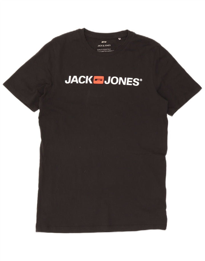 Jack & Jones Herre grafisk T-shirt Top Stor Sort