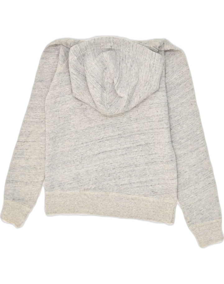 JACK WILLS Womens Zip Hoodie Sweater UK 8 Small Grey Cotton | Vintage Jack Wills | Thrift | Second-Hand Jack Wills | Used Clothing | Messina Hembry 