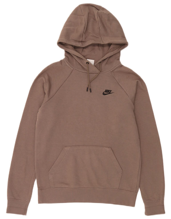 Nike oversized hættetrøje til kvinder, UK 6 XS Grå bomuld